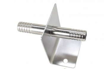 104930 - Wall Bracket 3/8" Straight Barb S/S